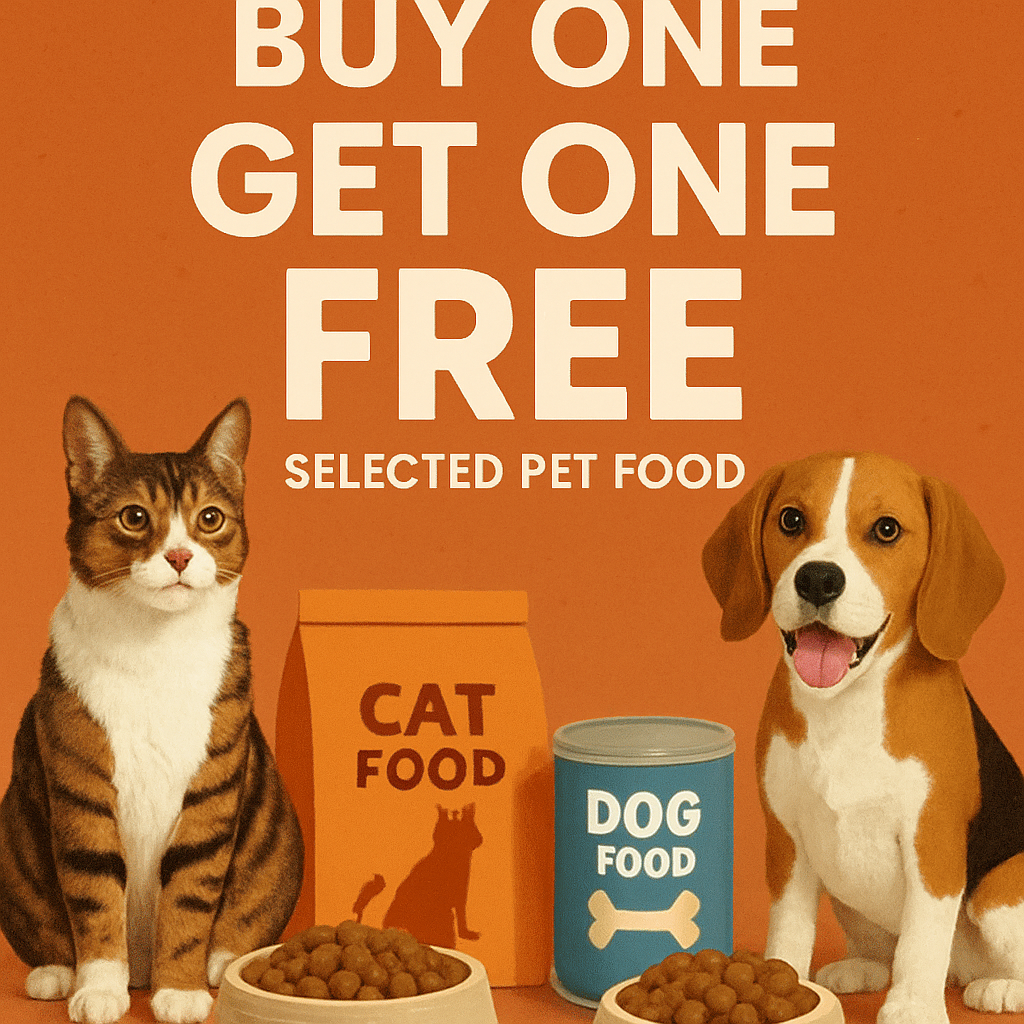 Buy one get one free on selected items